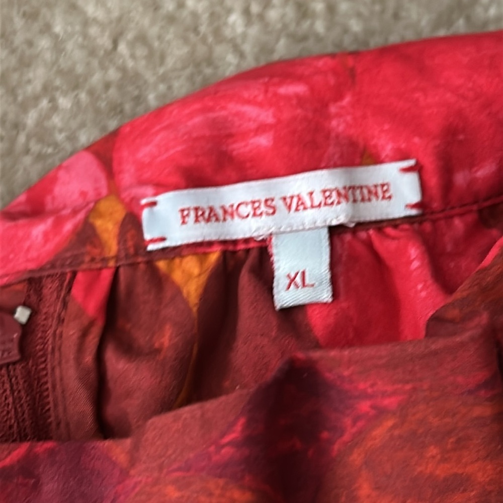 Frances Valentine Love Circle Cotton Maxi Dress size XL - Picture 5 of 8